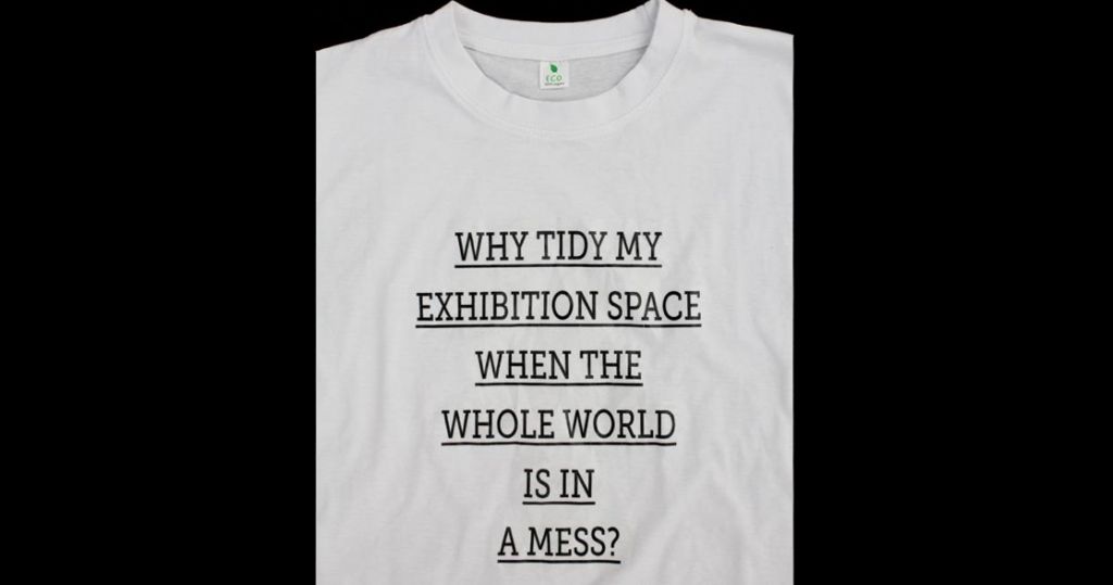 Weather or Not #7: Why tidy my exhibition space when the whole world is in a mess? by Sharon Houkema